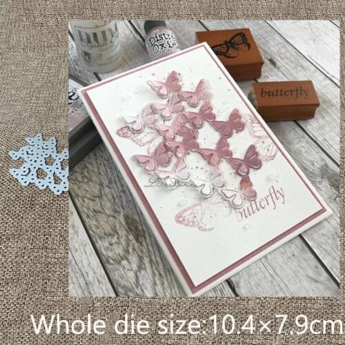 XLDesign Craft Metal Cutting Dies stencil mold Butterfly group decoration scrapbook Album Paper Card Craft Embossing die cuts