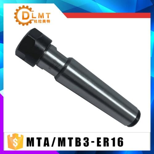 1pcs MTB3 ER16A M12 collet chuck handle Morse Taper Milling Chuck handle MT3 MTA3 ER16