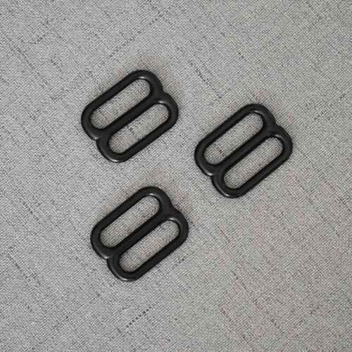 1 Pcs/Pack 20mm Black Metal Accessories DIY High Quality Plated Adjustable B Ring Buckle Handbag Web Straps Bags Belts 20BXK-h