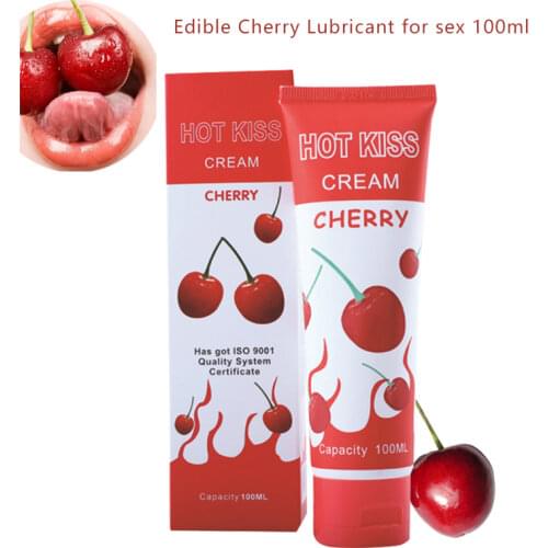 100ml Cherry Oral lubricant for sex water base Lubrication Silk touch anal Orgasm gel gay lube