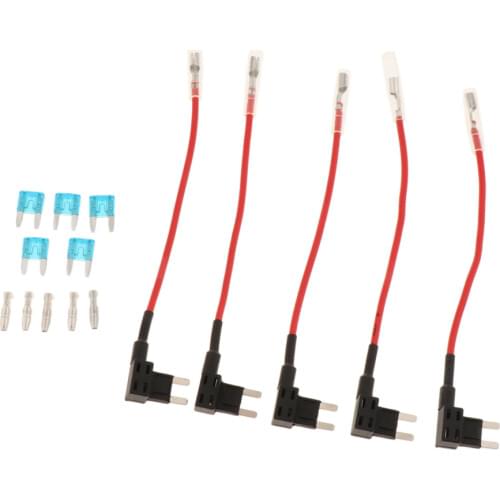 5Pcs/Kit MINI Style APM ATM Inline Fuse Holder Waterproof 15AMP FUSE