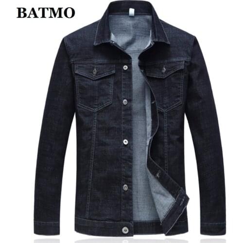Batmo 2021 new arrival autumn high quality cotton denim casual jackets men,mens jackets ,plus-size XXL-6XL 7118