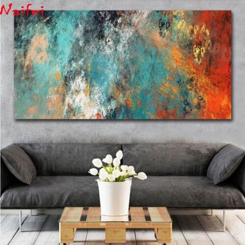 Large Size Wall Pictures For Living Room Home Decor Abstract Clouds Colorful diamond Painting Art 5d diy full diamond embroidery
