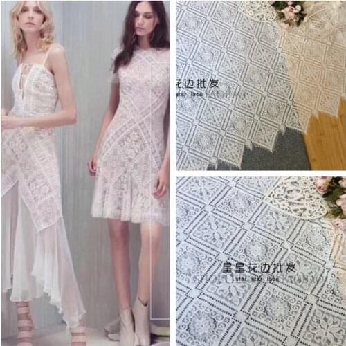 French boutique black and white bone line eyelash lace accessories dress wedding dress width 1.5 meters