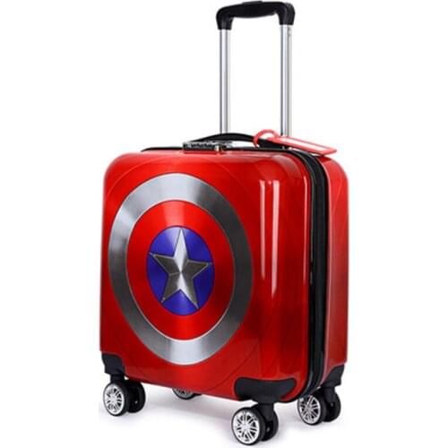 Childrens trolley suitcase 18-inch female 20-inch boy suitcase cartoon universal wheel boarding case is light and cumbersome