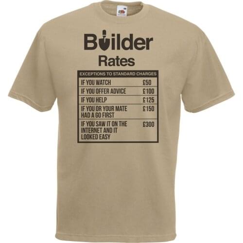 Stranger Things Design T Shirt 2019 New Letter Printing Khaki Builder Rates T-Shirt Building Student Cheap T Shirts Online