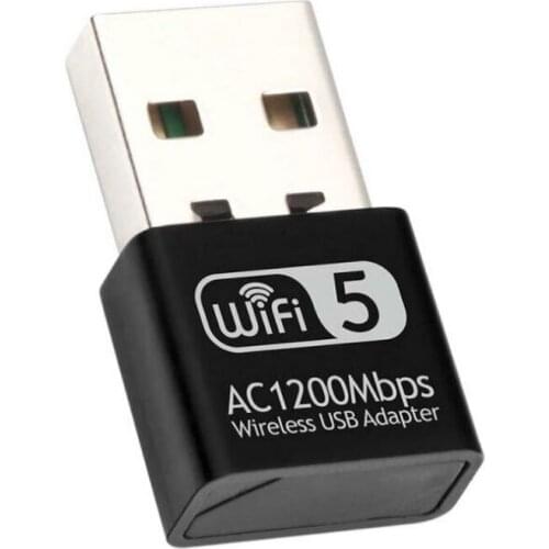 Dual Band 1200Mbps USB Wifi Adapter Network Lan Card For PC Wifi Dongle 2.4G&5G Wireless Wi-Fi Receiver Desktop Laptop