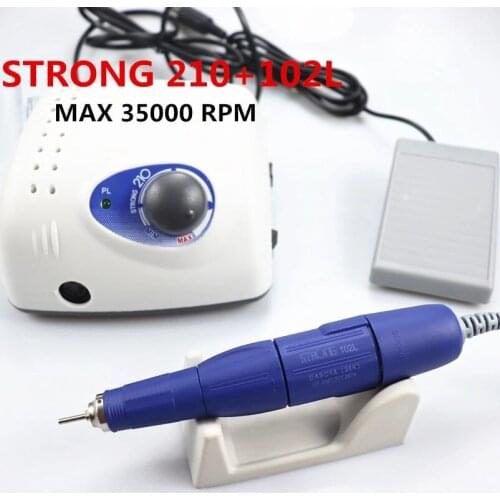 35000rpm Strong 210 Electric Nail Drill 65W Milling Machine for Manicure Pedicure Nail Drill Apparatus for Manicure Machine Tool