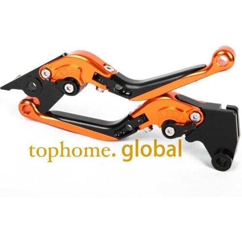 Hot CNC Folding&Extending Brake Clutch Levers For Moto guzzi 1200 Sport 2007-2013 Orange&Blac Motorcycle Accessories