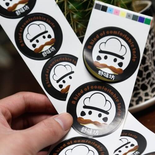 Customized Good quality food packing label, adhesive energy drink sticker