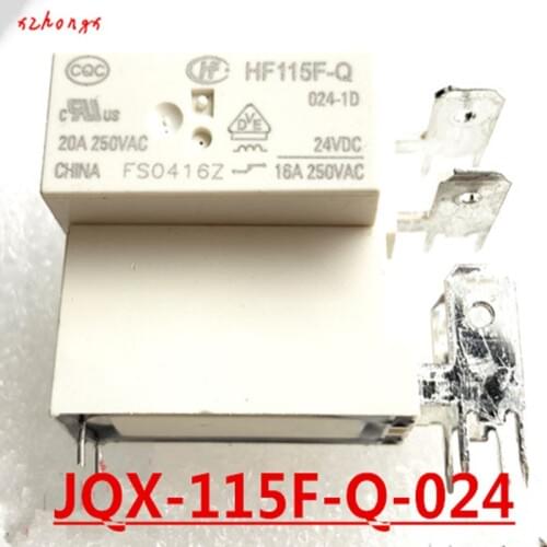 JQX-115F-Q HF115F-Q 024-1H JQX-115F-Q-024-1H JQX- HF115F-Q-012-1H 20A 12/24VDC Relay
