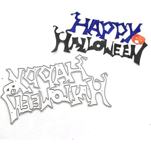 Julyarts Happy Halloween Scrapbooking Dies Metal Cutting Dies Scrapbooking Craft Stencil DIY Album Sheet Mold Mould Decor