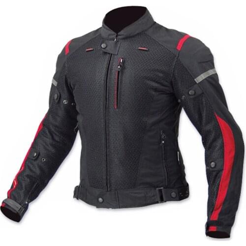 SAIKURUV Motorcycle Jacket Men Summer Breathable Mesh Jaqueta Motociclista Moto Protection Motorbike Motocross Riding Jacket