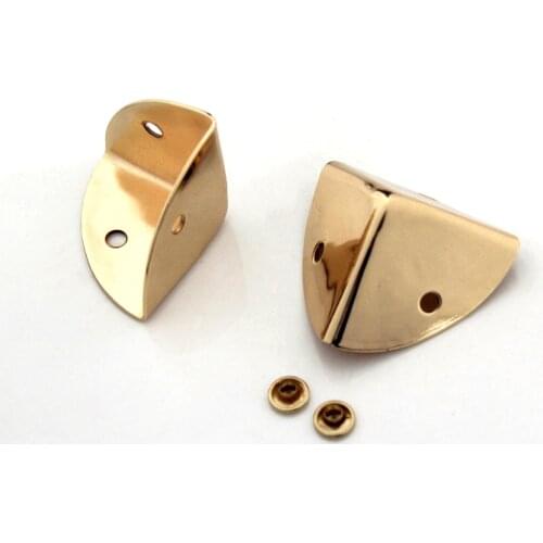 2pcs Metal Triangle Bag Corner Protector Buckle for Leather Craft Purse Flap Handbag Book Photo Album DIY Hardware Accessories