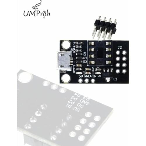 Micro USB Chip Pluggable Development Programming Bare ATtiny13A/ATtiny25 /ATtiny45/ATtiny85