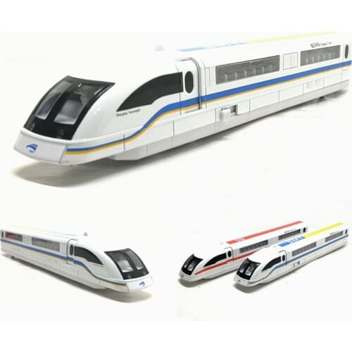 1/87 High Simulation Maglev Train Alloy Model Toy Car High-speed Rail Sound Light Pull Back Toys For Children