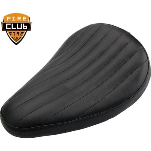 Motorcycle 3" Chrome Spring SOLO Seat Bracket PU Leather Fit For Harley Sportster 883 1200 XL Chopper Bobber Custom