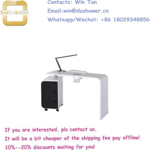 Lamp table nail salon of nail dryer table station for nail table with exhaust fan