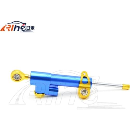 2017 brand new universal Motorcycle CNC aluminum Steering Damper blue color Stabilizer Linear Reversed Safety Control 5 colors