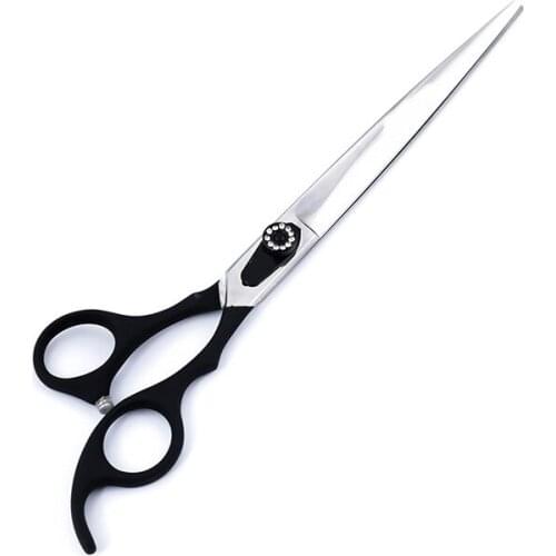 High quality Japan 440C stainless steel Elastic handle Pet Cutting Scissors 8.0 inch Dog Grooming pet products dog shears