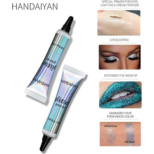HANDAIYAN Eye Makeup Primer Cream Long Lasting Glitter Eyeshadow Sequined Waterproof Sequin Eyeshadow Base Foundation Gel TSLM2