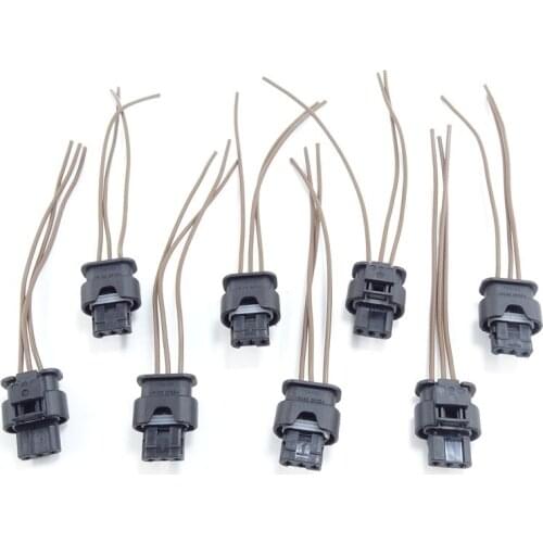 SCJYRXS Qty8 For Audi A3 A4 A8 Q7 TT VW Golf Eos Octavia Altea Toledo 3C0973203 4H0973703 Connection Adapter Plug Cable Harness