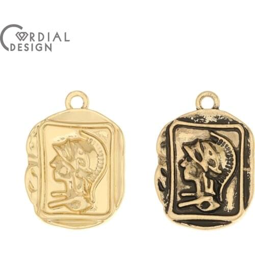 Cordial Design 100Pcs 12*22MM Jewelry Accessories/Antique Gold/Charms/DIY Earrings Making/Hand Made/Jewelry Findings & Component