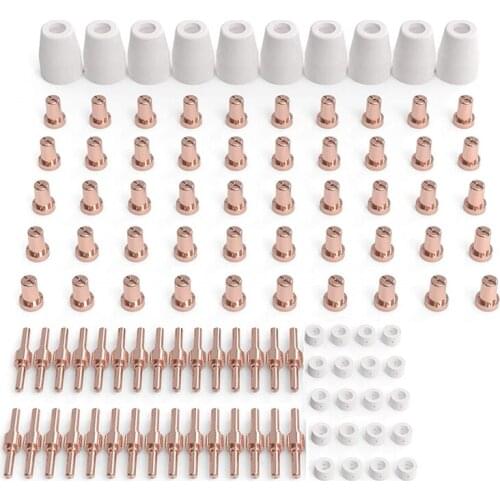 SHGO HOT-110 Pcs Plasma Cutting Consumables Fit Cut 40 50 with Plasma Cutter Torch PT31 LG40