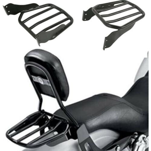 Motorcycle Tapered Sport Luggage Rack For Harley Softal Custom FXSTC 07-10 Fatboy 07-17 17 Lo FLSTFB