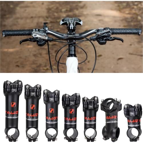 Aluminum Alloy Mountain Bike Stem 31.8mm Handlebar Stem Bike Short Stem Replacement 28.6mm Front Fork MTB Repair Component Parts