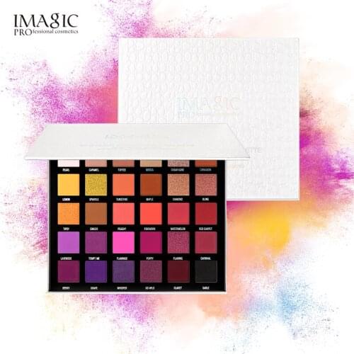 IMAGIC30 Colors Eye Shadow Pearlescent Makeup Glitter Pigment Smoky Eye Shadow Palette Waterproof Summer swimmingKorea Cosmetic
