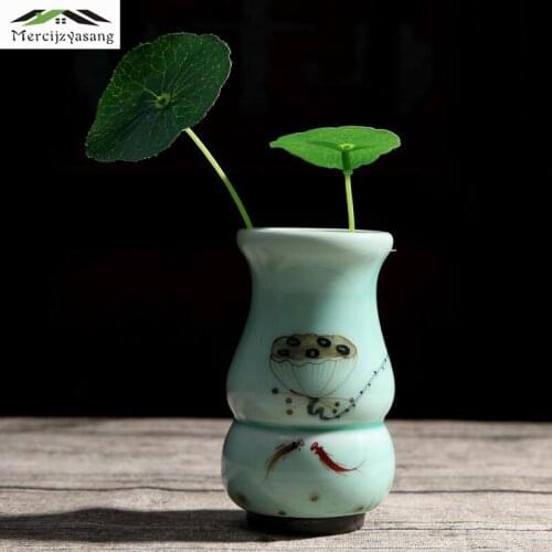 Flowers Vases Table Centerpiece Plant Vase Ceramic Art Tabletop Creative Flower Holder for Home Decoration Best Gifts G085