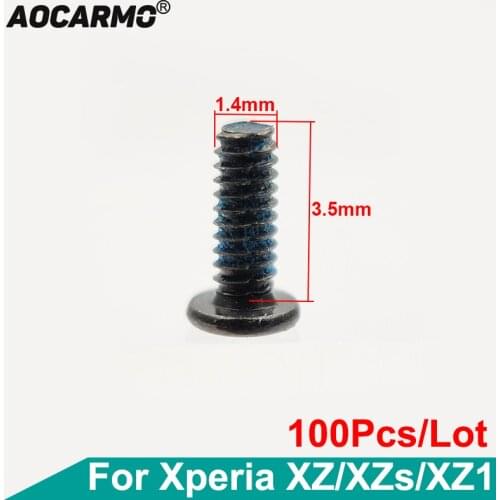 Aocarmo 100Pcs/Lot Motherboard Screw Inside Middle Frame Bolt Screws For Sony Xperia XZ / XZs / XZ1 F8332/31 G8231/32 G8341/42
