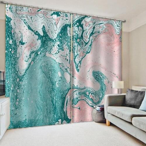 3D Printing Curtain Abstract Pattern Curtains For Living Room Bedroom Home Decor Modern Hotel Home Kitchen Cortinas