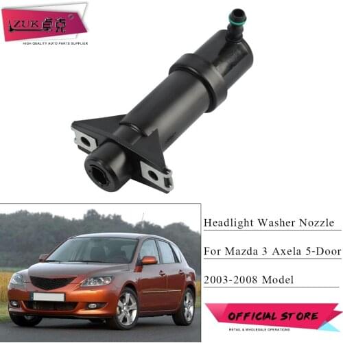 ZUK For Mazda 3 Axela BK 5-Door 2003 2004 2005 2006 2007 2008 Headlight Headlamp Washer Nozzle Left = Right BP4K-51-826