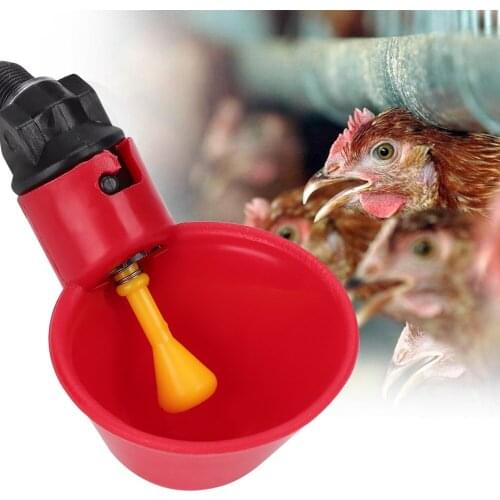 10Pcs Chicken Automatic Drinker Waterer Water Bowl Drinking Water Tool Cage Accessories
