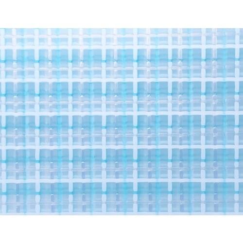 Acrylic/PMMA Multicolor Plaid Sheets 3.0mm for Jewelries, Crafts, Art Works, Decoration - Baby Blue (GR502)