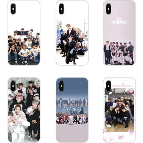 For Samsung Galaxy S2 S3 S4 S5 Mini S6 S7 Edge S8 S9 S10E Lite Plus Accessories Phone Shell Covers Boy Group Kpop Seventeen