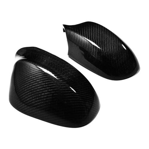 Car Accessories For BMW 2005-2008 E90 Real Carbon Fiber Mirror Cover Coupe Replacement Glossy Finish Side Trim Drift Body Kit