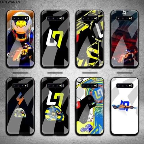 F1 racing Lando Norris Racing Phone Case Tempered Glass For Samsung S20 Plus S7 S8 S9 S10 Note 8 9 10 Plus