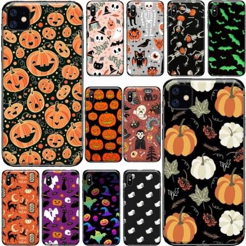 Halloween horror cartoon funny Phone Case for iPhone 11 12 pro XS MAX 8 7 6 6S Plus X 5S SE 2020 XR Soft silicone Shell Cover