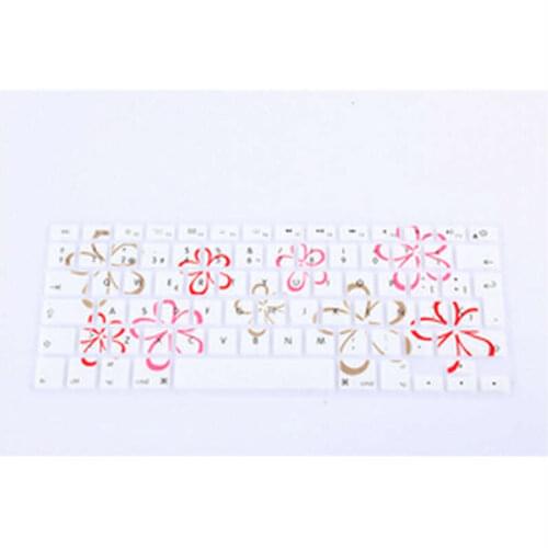 Floral Flower Spanish Fonts Keyboard Cover Protector Silicone Skin for All MacBook Pro 13" 15" Retina for iMac & MacBook Air 13"