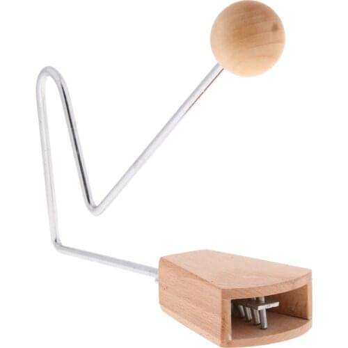 Kids Wooden Castanets Clapper for Early Learning Educational Toys