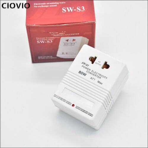 CIOVIO 220V to 110V Converter Transformer 80W 120W 300W 500W Travel Dual Channel Power Converter 110V to 220V