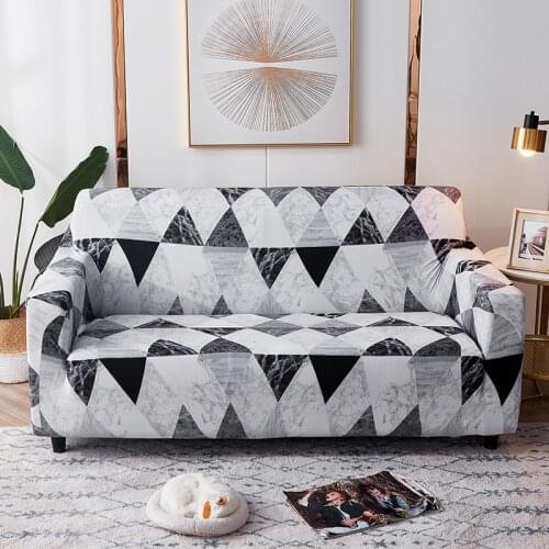 Geometric Elastic Sofa Covers for Living Room Modern Sectional Corner Sofa Cover Slipcovers Couch Cover Chair Protector
