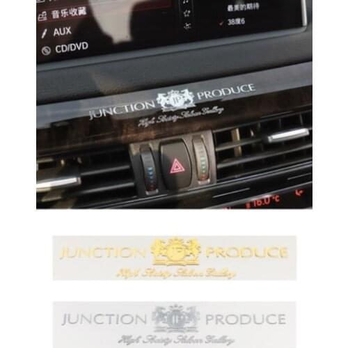 18cm X 3.5cm Metal Silver/Gold JP Produce VIP Luxury JDM Car Emblem Badge Decal Stickers Car Accessories