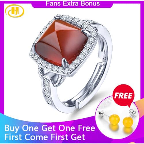 HUTANG GEMS & JEWELRY Women's Silver Rings