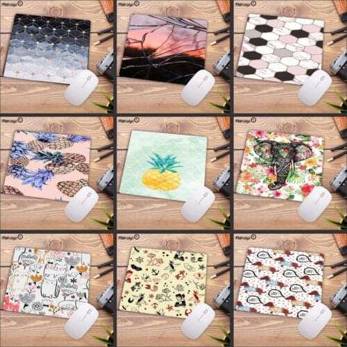 Mairuige Pineapple Marble Elephant Cat Dog Speed Mouse pad Size for 18x22cm Gaming Mousepads Big Promotion For Russian country