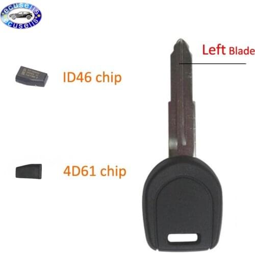 Key Shell Left Blade for Mitsubishi Lancer Outlander L200 Shogun Pajero Montero With iD46 Chip 4D61 ID61Chip
