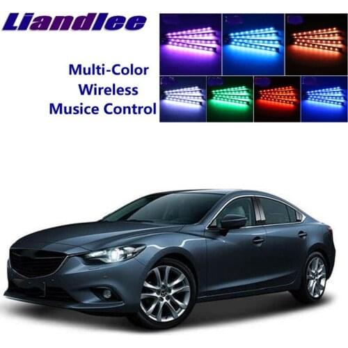 LiandLee Car Glow Interior Floor Decorative Seats Accent Ambient Neon light For Mazda6 Atenza GH MK2 2007~2012